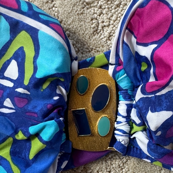 Trina Turk 3 Piece Set - Bikini Size 12 with Matching Pants Size M - Picture 3 of 15